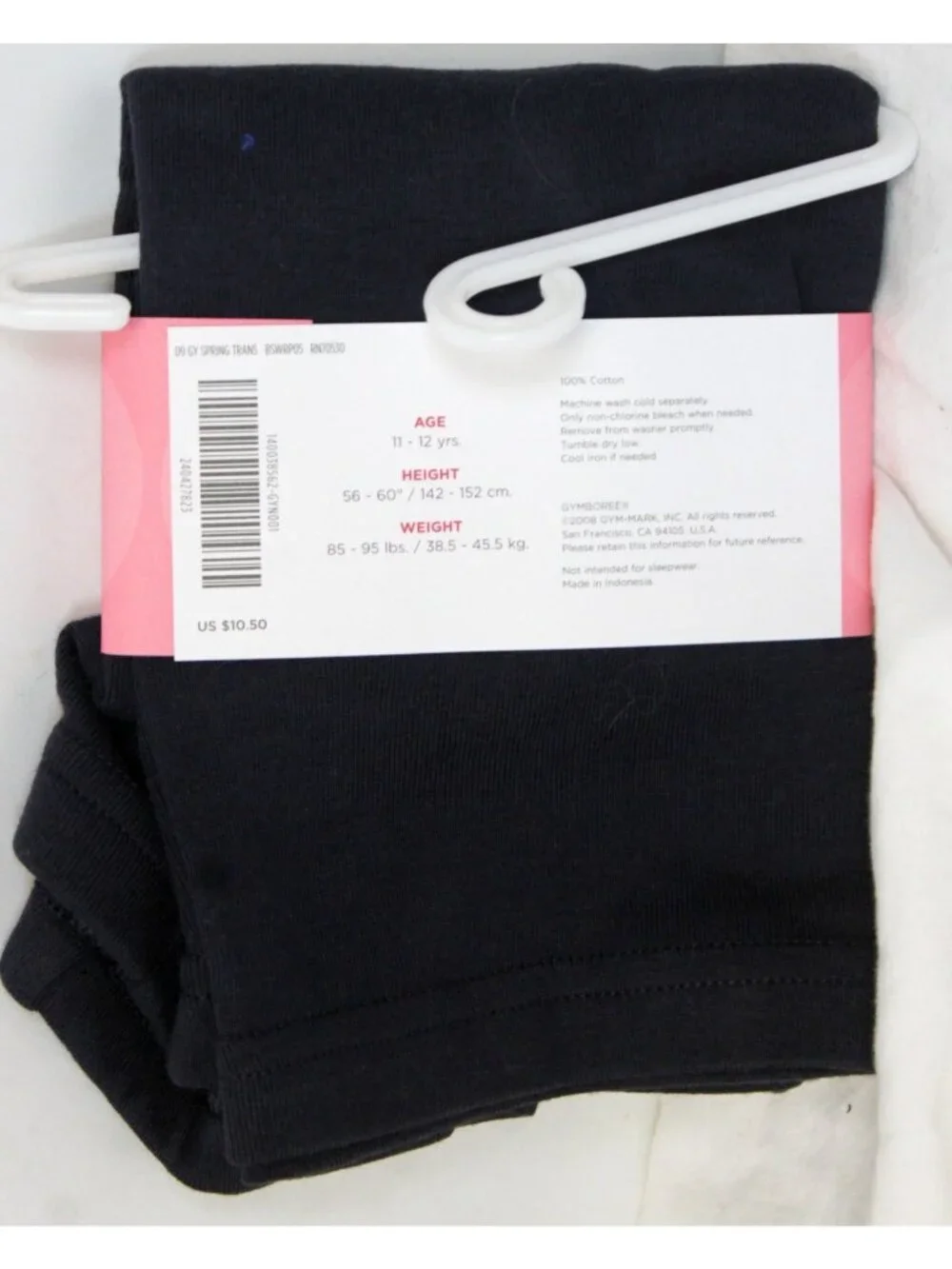 2009 Gymboree Daisy Days Navy Blue Bike Shorts sz 12 Cotton Knit Pull on